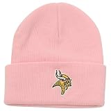 Minnesota Vikings Classic Logo Cuffed Winter Knit Hat - Pink