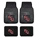 Florida State University Seminoles FSU College Team Sports Logo Vehicle Auto Truck SUV Car Vinyl Front and Rear Floor Mats - 4PC Set