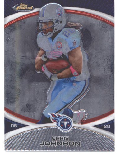 2010 Topps Finest Football Card #20 Chris Johnson Tennessee Titans