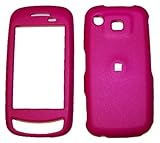 Hot Pink Rubberized Case Cover Protective SNAP-ON for Samsung A877 Impressi ....