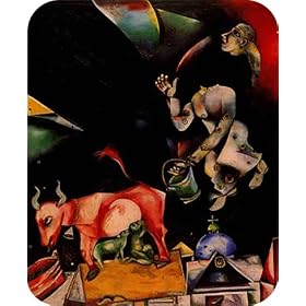To Russia, Donkeys and Others Artist Marc Chagall Fine Art MOUSE PAD