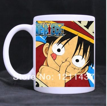 Grapefruit Surprise Gift One Piece Luffy Ceramic Mug Water bottles Tea Cups DIY White Coffee