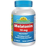 Melatonin 10 mg 120 Tablets by Nova Nutritions