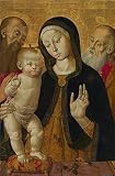 'Virgin And Child With Two Saints, Early 1480s By Bernadino Fungai' Oil Painting, 24x37 Inch / 61x93 Cm ,printed On Perfect Effect Canvas ,this Vivid Art Decorative Canvas Prints Is Perfectly Suitalbe For Home Office Decoration And Home Decor And Gifts
