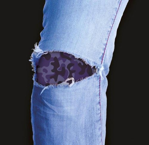 Purple Camoflauge Patch for Jeans by Tat Patch