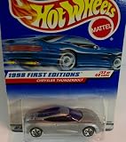 1998 - Mattel / Hot wheels - Chrysler Thunderbolt (Silver) - 1998 First Editions #32 of 40 Cars - Collector #671 - MOC - Out of Production - Collectible