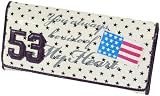 エナメルアメリカン カブセ長財布 サイフ さいふ 星条旗 レディース メンズ （E A-1001）