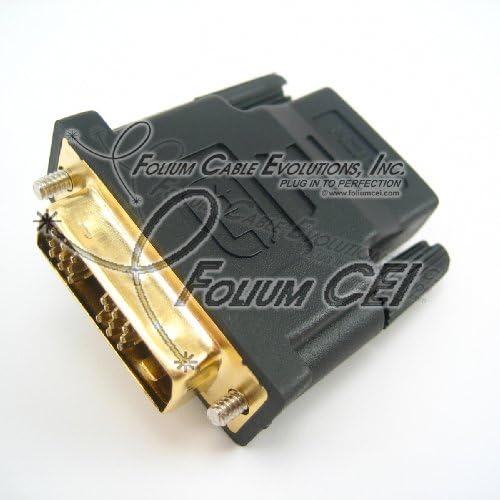 Cable Builders HDMI to DVI Adapter HDMI Female to DVI Male Single Link DVI-D 18+1 to HDMI 19P Cheap Sale Adaptor, Black Friday November Cyber Monday Sale