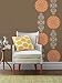 Brewster WPD90200 Wall Pops Totally Orange Dot, Set of 5 Stickers