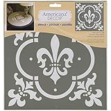 Deco Art Americana Decor Stencil, Fleur De Lis Tile