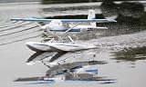 New Large Scale + Land & Water 4 CH Cessna 185 Aerobatic Radio Remote Control Electric RC Airplane RTF w/ Drop-hinge Wing Flaps + Landing Gears & Pontoon