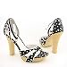 ZINC Alli Platforms Wedges Black Womens Image