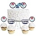 Making Waves - Swim Team - Dessert Cupcake Toppers - Swimming Party or Birthday Party Clear Treat Picks - Set of 24