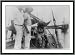 Historic Print (S): [The Philippines]: Jolo - pearl fishing diver [in diving suit, seated on boat], ready to