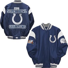 G-III Indianapolis Colts Commemorative Super Bowl Leather Jacket