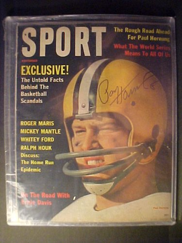 Paul Hornung Green Bay Packers Autographed November 1961 Sport Magazine