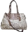 Coach 3 Color Signature Carryall Convertible Satchel Bag 18450 Light Khaki Multi