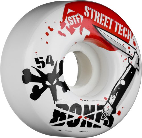 Bones Slaughter 54x30 STF Skateboard Wheels (Set of 4)