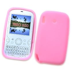 Palm Treo Pro 850 Silicone Skin Case Rubber Phone Protector Cover Baby Pink