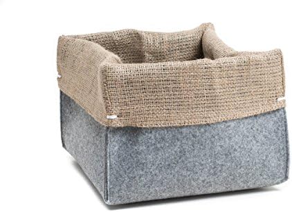 Closet storage, burlap basket, filz storage box, felt storage box, felt storage bag, felt bin, kitchen storage, household storage