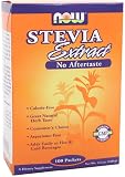 NOW Foods Stevia Extract Packets, 100 Count Boxes (Pack of 4)