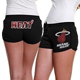 NBA Miami Heat Ladies Rebound Short - Black (X-Large)