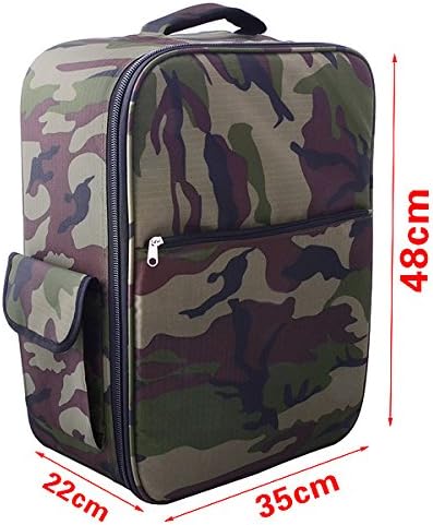 Melkin New Shockproof Drop-proof Backpack Designed Specifically for Dji Phantom 3 Professional & Advanced (Camo Bag for Phantom 3)