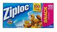 Ziploc Snack Bag Value Pack, 100-Count(Pack of 3)