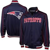 NFL Men's New England Patriots Team Color Full Zip Track Jacket (Blue, X-Large)