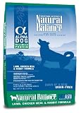 Natural Balance Alpha Grain-Free Lamb, Chicken Meal, and Rabbit Formula for Dogs, 25-Pound Bag