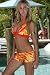 Women's Swimsuit Separate by Blue Sky Swimwear red/orange; Ultra Short Swim Bottom: Bathing Suit Bottom Only