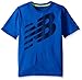 New Balance Boys' Big Short Sleeve Athletic Graphic T-Shirt, Sonar, 14-16
