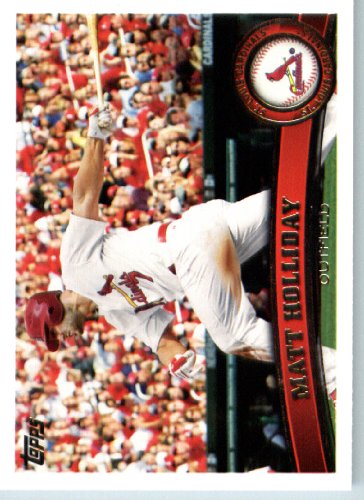 2011 Topps Baseball Card # 490 Matt Holliday - St. Louis Cardinals - MLB Trading Card (Series 2) in a Protective Screwdown Case