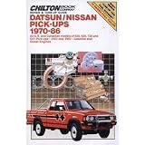 Datsun Nissan Pick-Ups 1970-86: All U.S. and Canadian Models of 520, 620, 720 and D21... by Chilton Book Company, Martin J. Gunther and Richard J. Rivele