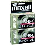 MAXELL 203020 VHS-C VIDEO TAPE (2 PK)