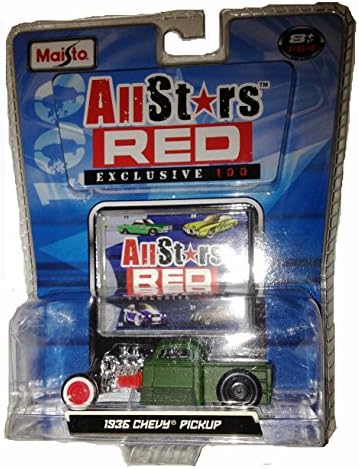 1936 Chevy Pickup Maisto AllStars Red " Exclusive 100 " matte dark green