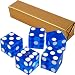 Best Quality 19MM A Grade Serialized Set Of Casino Dice-Blue