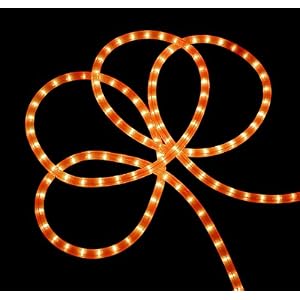 18' Neon Orange Indoor Outdoor Christmas Rope Lights by Vickerman