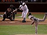 Texas Rangers v. San Francisco Giants, Game 5: Vladimir Guerrero Photographic Poster Print by Christian Petersen, 12x16