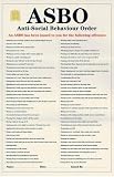 A.S.B.O. (Anti-Social Behaviour Order) Art Poster Print - 24" X 36"