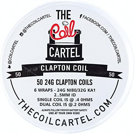 50 24g .4 ohm Clapton Coils