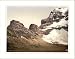 Jungfrau railroad station Eiger and Rothstock Bernese Oberland Switzerland, c. 1890s, S-UNF