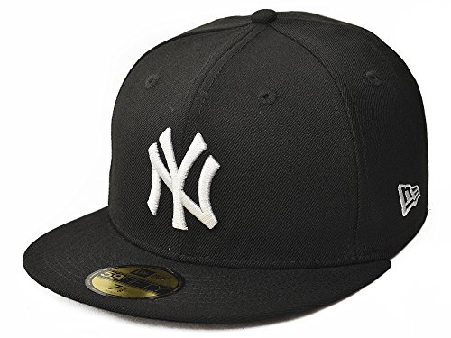 New Era New York Yankees MLB Basic Logo White 59FIFTY Cap Black