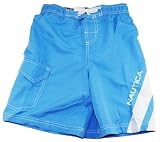 Nautica Kid Boys 8-20 Light Blue Pull-On Swim Shorts/Swimwear/Swim Trunks