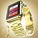 Apple Watch Case ZOEKO 38mm/42mm Super Thin PC Plated Cover Case Slim Premium Super/Exact Fit/Plastic Cover Snap On Hard Protective Case for Apple iWatch All Models(PC Case Gold 38mm)