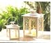 Candle Lanterns ~ Set of 2 Curling Vine Designs Candle Lanterns