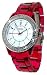 Fossil Dress Pink Resin Bracelet White Dial Women's Watch #ES2451