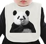 Singing Panda ネクタイを有する有機ビブ Medium