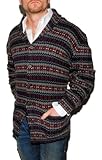 IMAGE OF Polo Ralph Lauren Mens Cashmere Cardigan Sweater Shawl Blue Grey Southwestern Indian XL