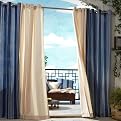 Gazebo Solid Indoor/Outdoor Grommet Top Window Panel - Natural (50x84")